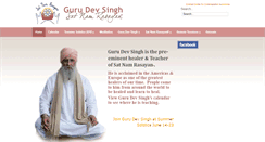 Desktop Screenshot of gurudevsnr.com
